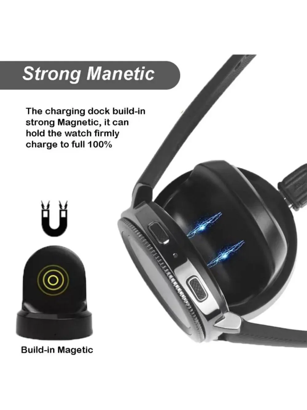 Smartwatch Charging Dock for Gear S3 Classic/Frontier - 2-Pack Cradle Charger